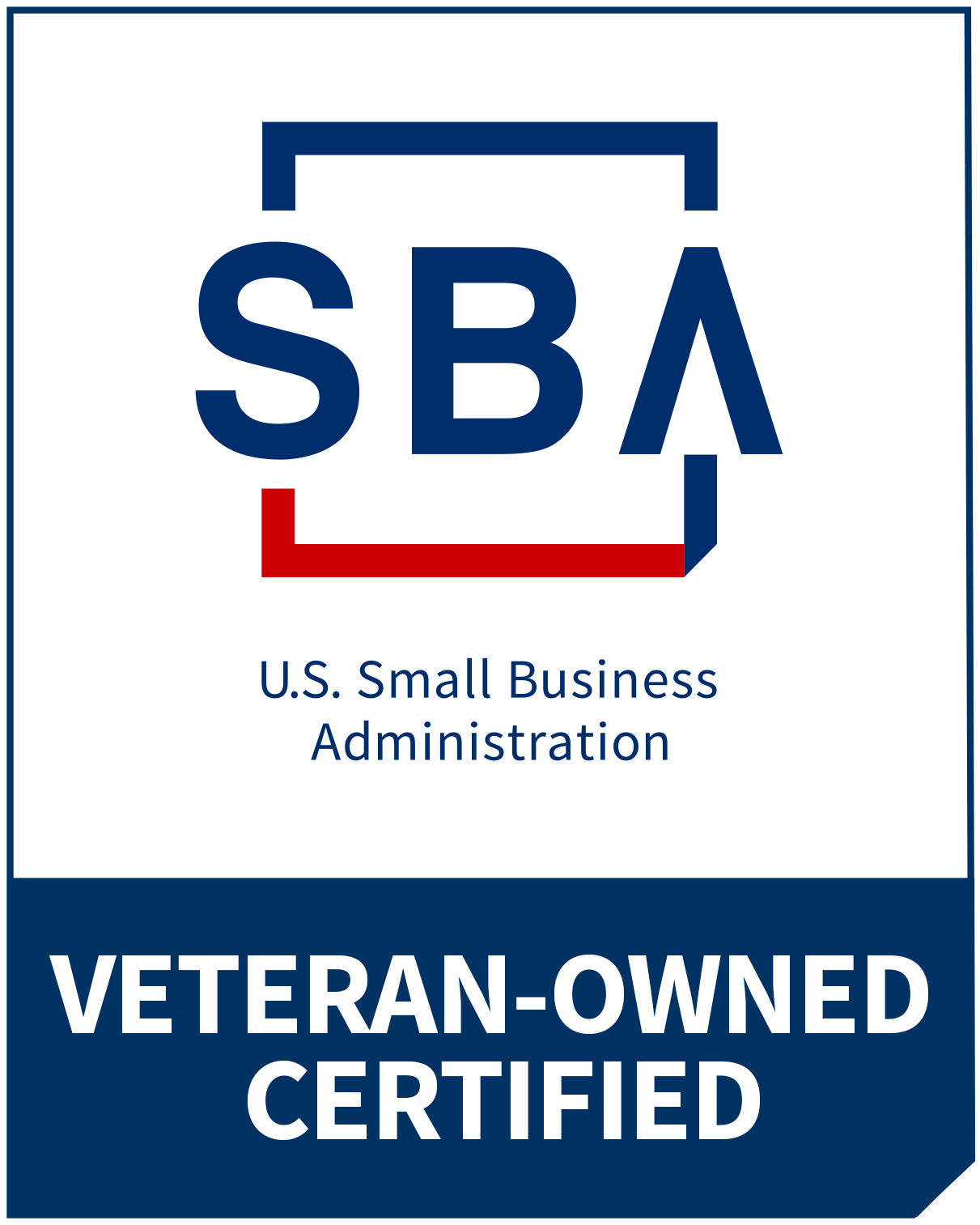 SBA-Certified Veteran-Owned Small Business seal